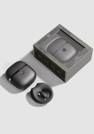 Zalo Apis Vibrating Couples Ring - silikonowy pierścień z aplikacją, czarny