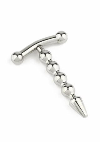 Mr. Steel Rod Ecstasy Beaded stalowy pręt intymny z kulkami 8 mm