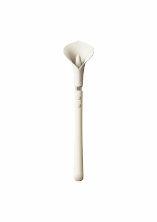 Zalo Calla Stimulator silikonowy model z ergonomicznym uchwytem fioletowy