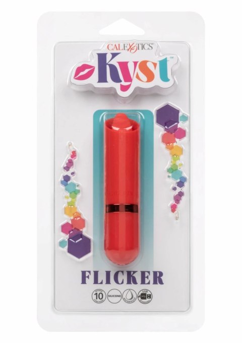 CalExotics Kyst Flicker mini masażer silikonowy z funkcją pamięci, kompaktowy
