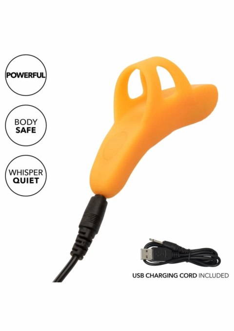 CalExotics Neon Vibes The Pleasure Vibrator silikonowy mini masażer palcowy 10 trybow