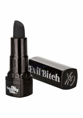 Evil Bitch Lipstick Vibrator mini masażer 10 trybow czarny 4 cale