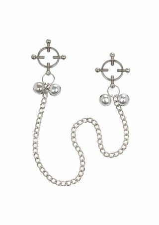 CalExotics 4 Point Nipple Press z dzwoneczkami - regulowany system