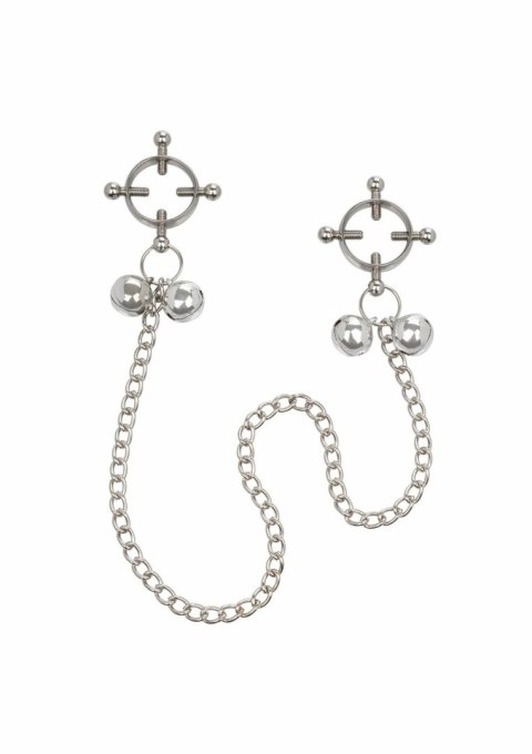 CalExotics 4 Point Nipple Press z dzwoneczkami - regulowany system