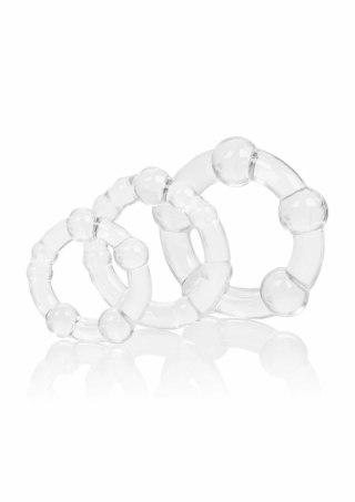 CalExotics Island Rings zestaw 3 elastycznych pierścieni intymnych TPR S/M/L