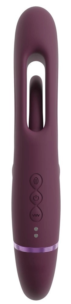 Javida Strapless Strap-On Flic podwojny wibrator z pilotem, silikon