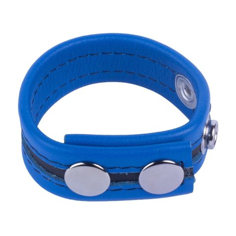 Red Leather Tippy Skorzana Opaska Regulowana Blue - naturalna skora, 60 mm