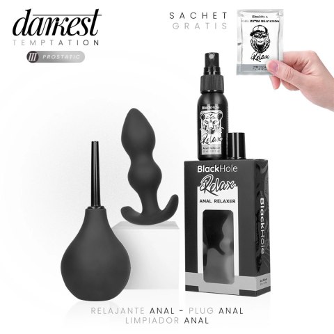 Darkest Temptation 3 Prostatic - Zestaw do komfortowej pielęgnacji i stymulacji prostaty