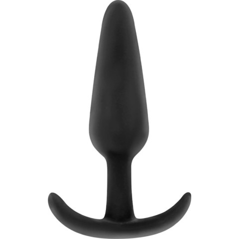 Black&Silver Kael silikonowy stymulator analny z ergonomicznym uchwytem, średni