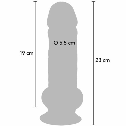TOYJOY Get Real Deluxe 23 cm - anatomiczny model z mocną przyssawką