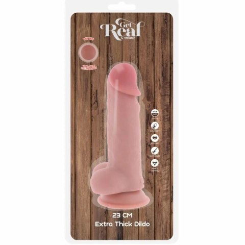 TOYJOY Get Real Deluxe 23 cm - anatomiczny model z mocną przyssawką