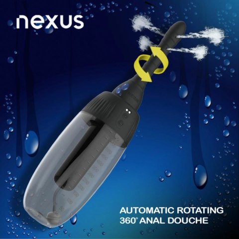 Nexus DoucheTech 360 Black - System obrotowy do higieny, 600 ml