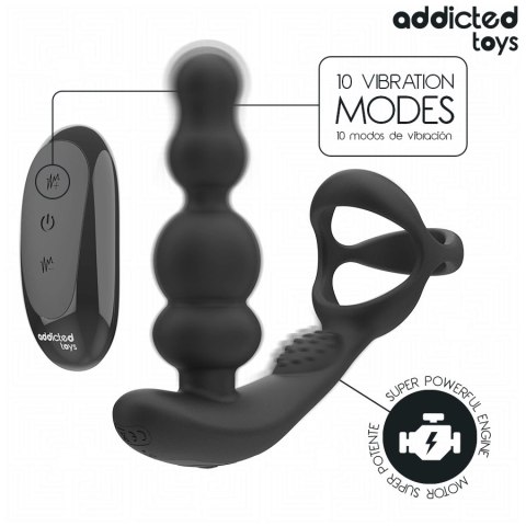 Addicted Toys Prostata Rotator z pilotem - silikonowy, 10 trybow, USB