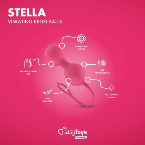 EasyConnect Stella - Kulki do ćwiczeń mięśni dna miednicy z wibracjami, sterowanie aplikacją