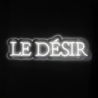 Le Desir LED Neon - dekoracyjny szyld świetlny, 45x17 cm, biały