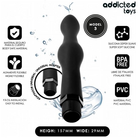 Addicted Toys Model 3 - Szczotka higieniczna z adapterem uniwersalnym 157 mm