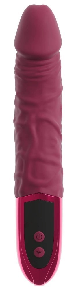 Beau coeur Varelo Natural Vibrator czerwony, 23 cm, 12 trybow
