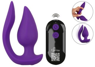 Sweet Smile RC 2w1 System Wibrujący Plug & Panty, silikonowy, fioletowy