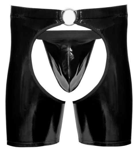 Black Level Chaps Vinyl czarne L elastyczne spodnie z pierścieniem