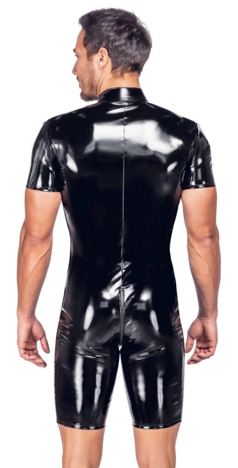Black Level Kombinezon Winylowy 3XL Czarny z 3-kierunkowym zamkiem