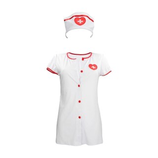 S-Line by Shots Nurse Kostium pielęgniarki S/M biały z opaską