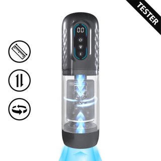 Shots Vortex Gun Metal - Automatyczna pompa z systemem rotacji i ssania, Tester