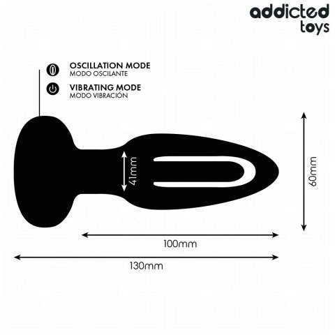 Addicted Toys Model 59739 - Korek z funkcją wibracji i pilotem bezprzewodowym
