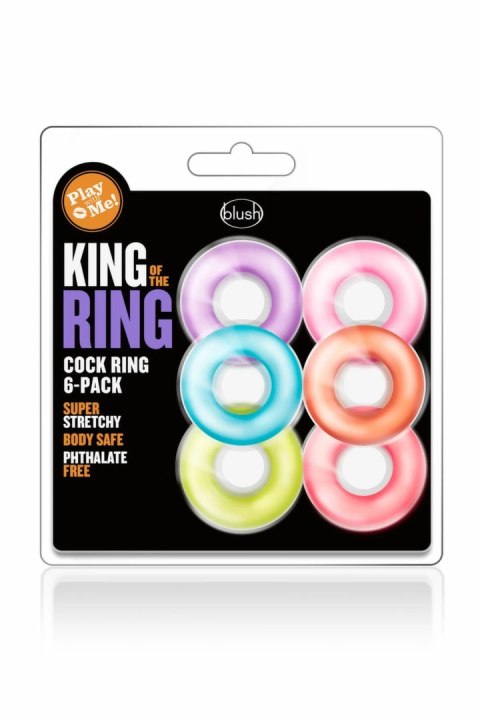Blush Play With Me King of the Ring zestaw 6 elastycznych pierścieni