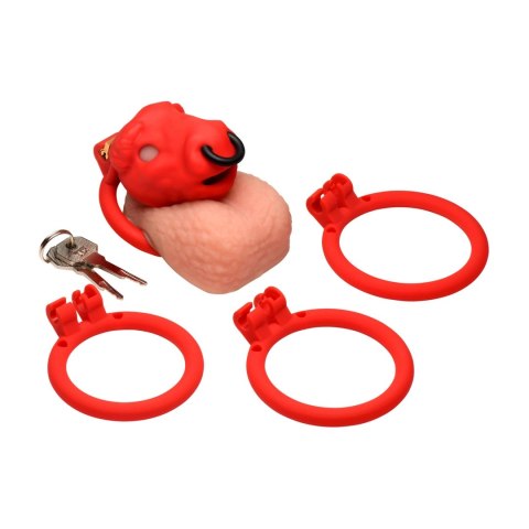 Bull System zabezpieczający Jaula Chastity Cage czerwona XL