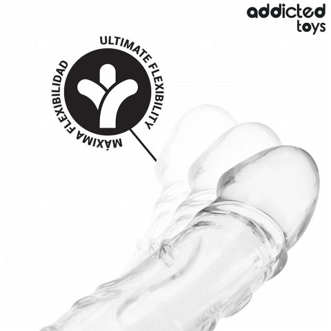 Addicted Toys Transparent Extension System 27 cm - elastyczna nakładka
