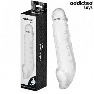 Addicted Toys Transparentny przedłużacz intymny S 23 cm anatomiczny