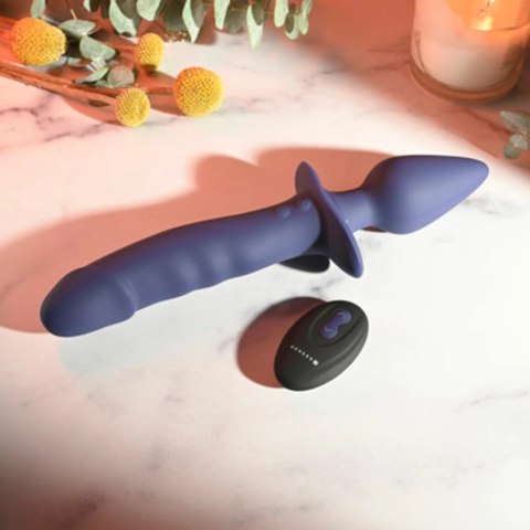 Gender X Dual Defender silikonowy wibrator dwustronny 26 cm z pilotem