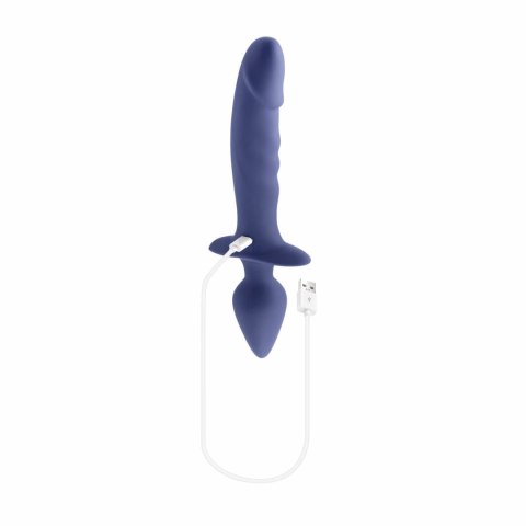 Gender X Dual Defender silikonowy wibrator dwustronny 26 cm z pilotem