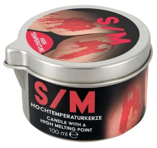 HOT S/M Kerze Candle 100ml - świeca do masażu ciała, biała