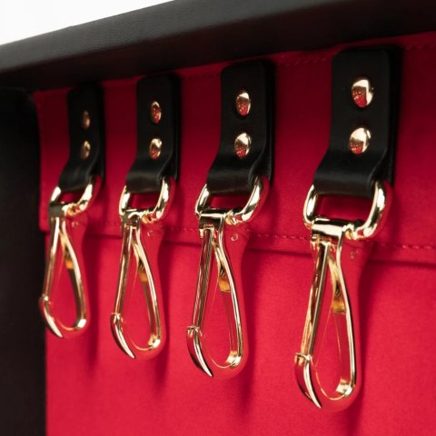 Bedroom Fantasies Zestaw Bondage 13 elementow skora naturalna walizka