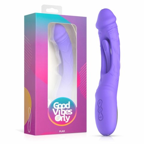 Good Vibes Only Flax - Model wibrujący z funkcją punktu G, silikonowy