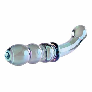 Evolved Shiny Wand Galaxy - szklany masażer anatomiczny, opalizujący