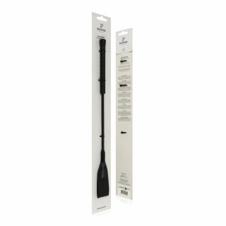 Rimba Czarna Szpicruta Skorzana z Ergonomicznym Uchwytom 44 cm