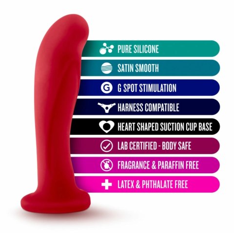Blush Temptasia Jezebel Crimson - silikonowy model z przyssawką 15,8 cm