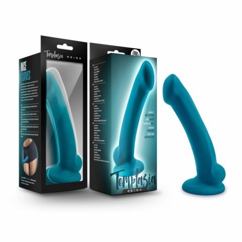 Blush Temptasia Reina Model Teal silikonowy z przyssawką 18,4 cm