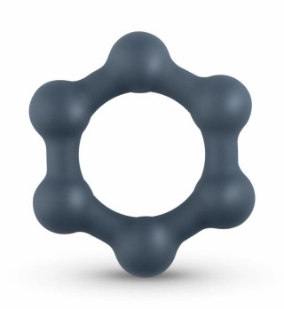 Boners Hexagon - silikonowy pierścień intymny z kulkami stalowymi