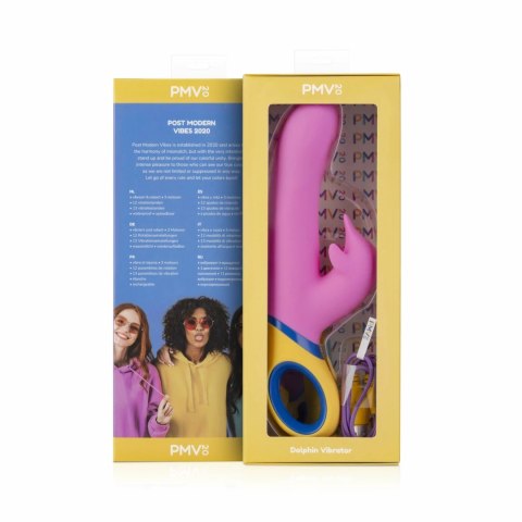 Sway Copy Dolphin - Kolorowy masażer intymny z 3 silnikami USB