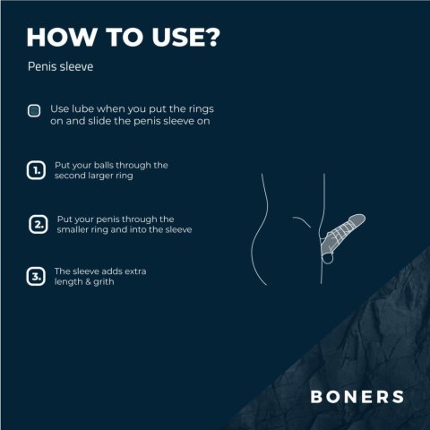 Boners Sleeve Extension - Anatomiczna Nakładka Powiększająca 5 cm
