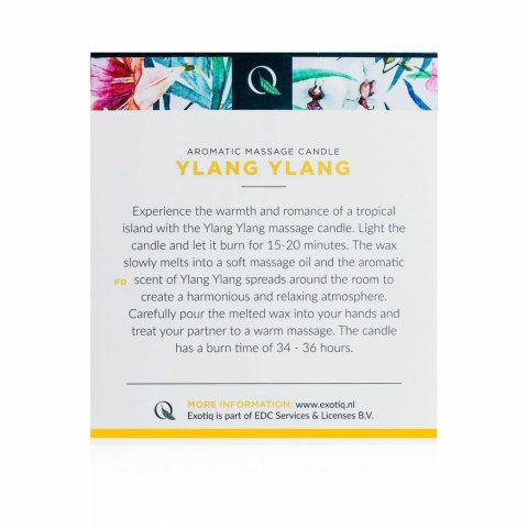 Exotiq Świeca do Masażu Ylang Ylang 200g - Relaksujący Olejek