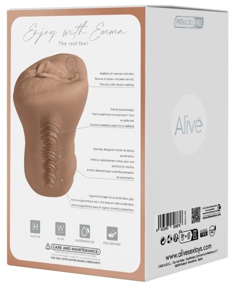 Alive Emma - model ręczny, anatomiczny, miękki TPE, 14,8 cm