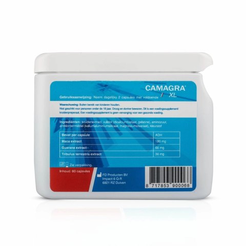 Camagra XL 60 kapsułek - Suplement diety z ekstraktami roślinnymi