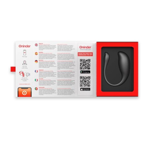 ONINDER Nairobi Czarne Jajko Wibrujące Bluetooth IPX7 Aplikacja