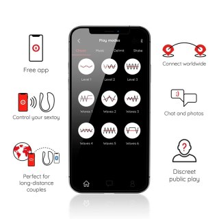ONINDER Nairobi - Jajeczko sterowane aplikacją, rożowe, IPX7, Bluetooth