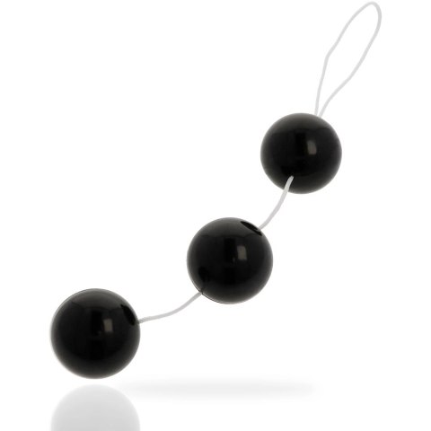 Addicted Toys kulki treningowe ABS 3,6 cm czarne 15 cm sznurek