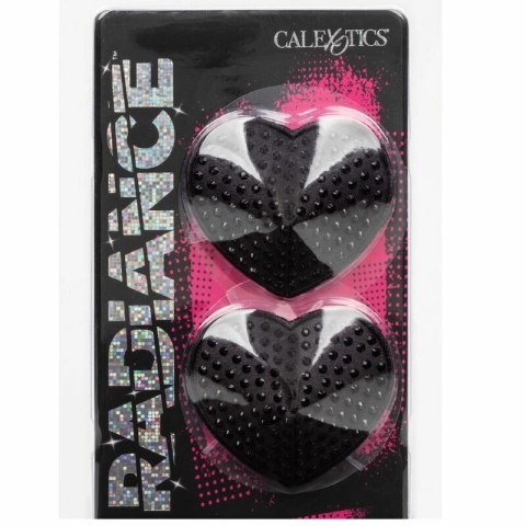 CalExotics Radiance osłony na biust, serca, wielokrotnego użytku, srebrne